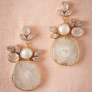 BHLDN druzy drop earrings - discontinued